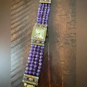Heidi Daus | Accessories | Heidi Daus Purple Beaded Watch  display picture 2
